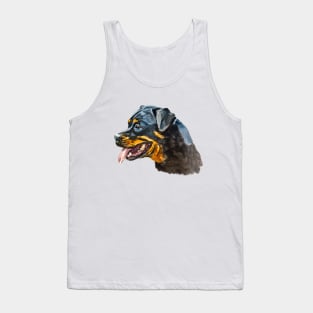 rottweiler portrait Tank Top